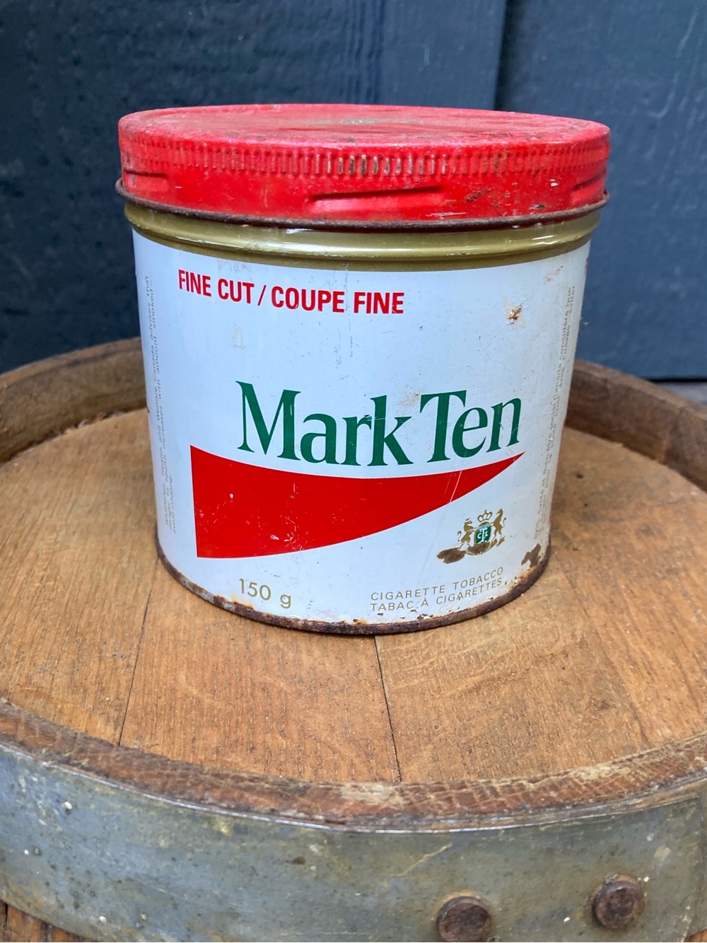 Red Tobacco Tin – Vintage